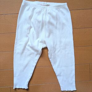 Bonpoint ボンポワン ベビー服 70cm レギンス パンツ 夏服 秋服 女の子 男の子 キッズ ジェラートピケ ホワイト