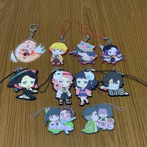 鬼滅の刃 アクリルキーホルダー ラバーストラップ セット