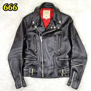 666 Leather Wear トリプルシックス ダブルライダース レザー 本革 ブラック 黒 イギリス製 英国製 キルティング