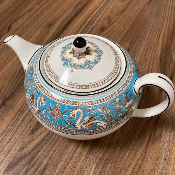 WEDGWOOD ウェッジウッド フロレンティーン ターコイズ ティーポット 大