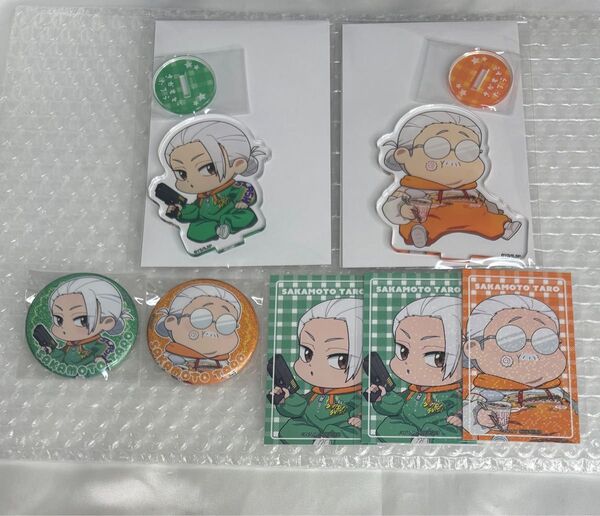 SAKAMOTO DAYS 坂本太郎 ファボテリア FavoteriA アクリルスタンド、缶バッジ、特典ホログラムミニカード