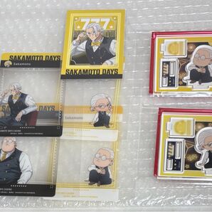 サカモトデイズ 坂本太郎 カジノディーラー アクリルスタンド、SNSクリアカード、特典ノベルティ