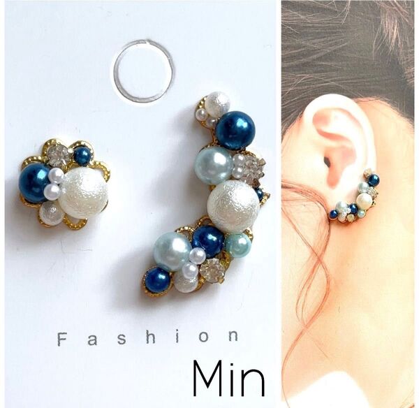 ビジュー ピアス ハンドメイド イヤリング