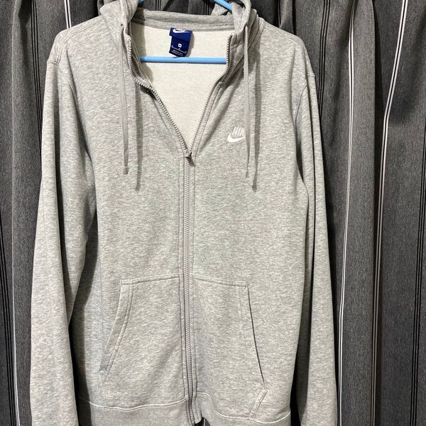 NIKE フレンチテリー フルジップアップパーカー グレー Mサイズ BV2649