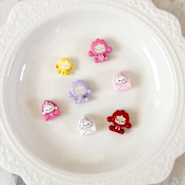 【1セット*300円】ハンドメイド素材*金属パーツ*①カスタムペン*②アクセサリー・キーホルダー*SP*ポップマート*金属ビーズ