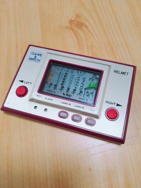 反射板、偏光板交換済 動作確認済 任天堂 ゲームウォッチ ヘルメット NINTENDO HELMET GAME&WATCH