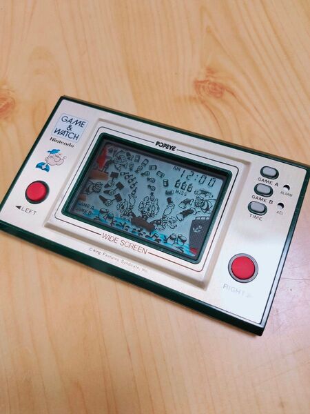 反射板、偏光板交換済 動作品 任天堂 ゲームウォッチ ポパイ NINTENDO POPEYE GAME&WATCH