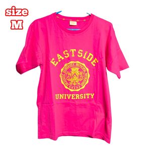 【美品】 EASTSIDE UNIVERSITY Tシャツ 半袖 M ピンク