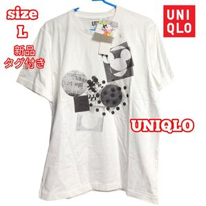 【新品】 UNIQLO グラフィックプリント Tシャツ L