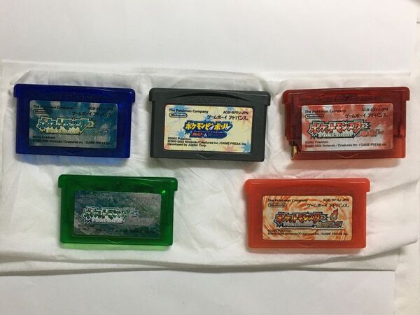 【GBA】ポケットモンスター5点セット エメラルド・ファイアレッド・サファイア・ルビー・ポケモンピンボール ルビー&サファイア