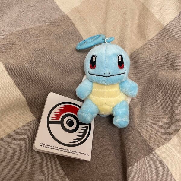 ポケモンセンター限定 カラビナ付き マスコット ゼニガメ ストラップ ぬいぐるみ ポケモン グッズ マスコット カラビナ タグ付き