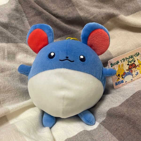 ポケモン ソフトタッチぬいぐるみ マリル ぬいぐるみ マスコット レトロ レア コレクション ストラップ グッズ 希少 平成