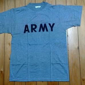 2001s US.ARMY Tシャツ グレイ Sサイズ ★ 米軍 フィジカル・フィットネス Tシャツ デッドストック Made in USA
