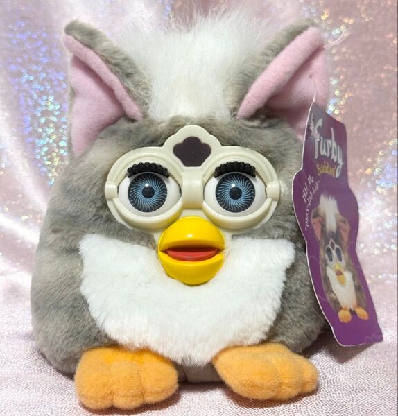 ファービー バディーズ Furby Buddies ぬいぐるみ 海外製 19 Hug Me チャーチマウス グレー×白×青目
