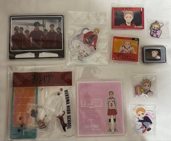 ハイキュー!!夜久衛輔 アクリルスタンド 缶バッジ ジャンフェス JF2025 ゆらゆらアクリルスタンド さっぽろ雪まつり