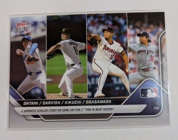 大谷翔平/ ダルビッシュ有/ 菊池雄星/ 小笠原慎之介 - 2025 MLB Topps NOW - Card 421