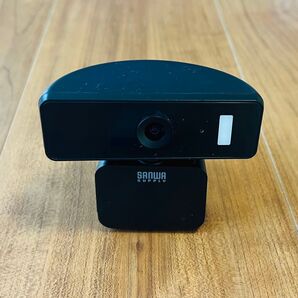 【美品】サンワサプライ CMS-V66BK フルHD対応 Webカメラ