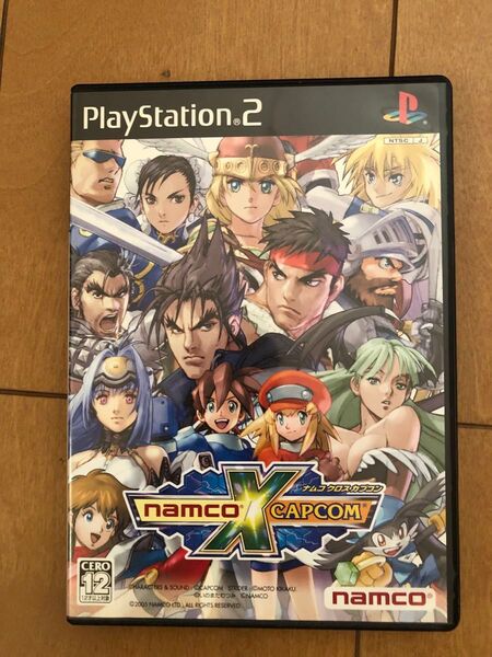 PS2 ソフト ナムコ クロス カプコン(NAMCO × CAPCOM) バンダイナムコゲームス 美品 説明書付き