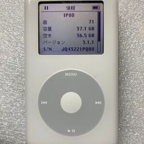 ipod 第4世代A1059 40GB (classic) バッテリー交換済 動作確認OK モノクロ液晶 本体のみ