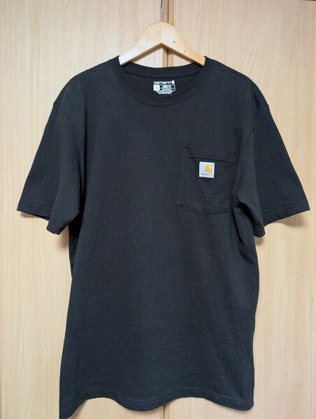 Carhartt カーハート Tシャツ ポケットTシャツ ブラック Sサイズ K87 ルーズフィット