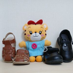 子供用サンダル(プチマイン) フォーマルシューズ(MoonStar) しまじろう妹はなちゃん、 3点セット