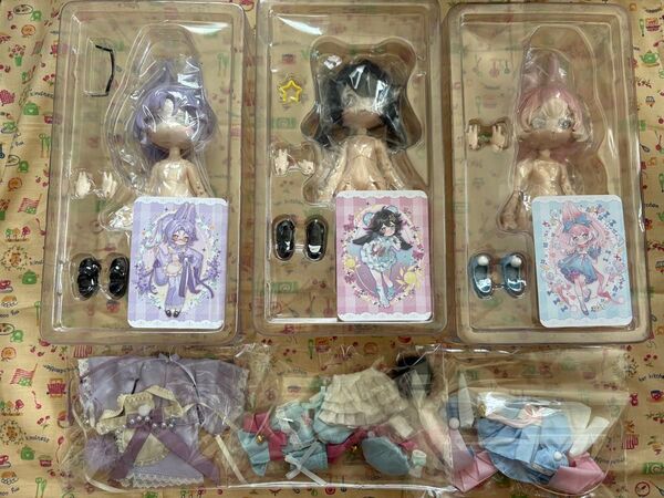 【新品】不可食用人形 月飛び時間 BJDブラインドドール シリーズ 3体セット