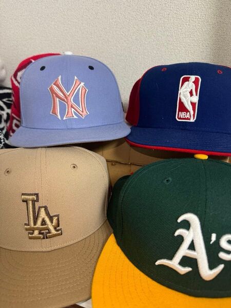 New Era 4つセット売り キャップ
