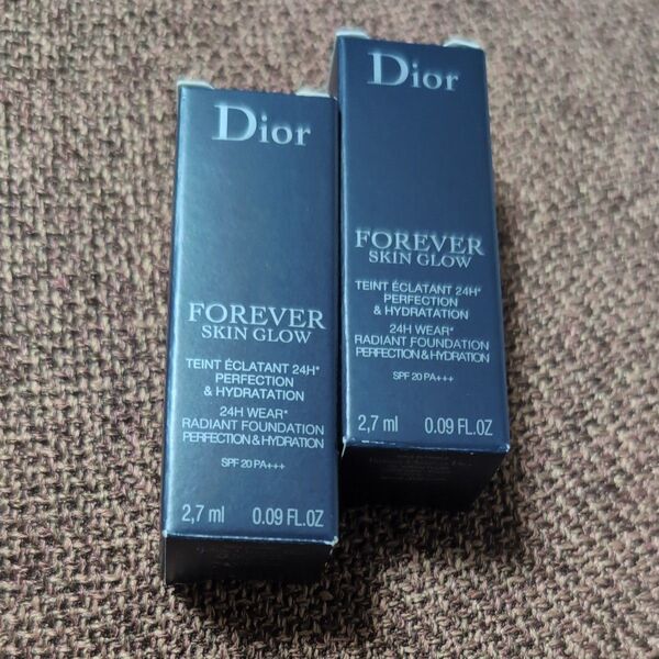 Dior ディオール スキン フォーエヴァー フルイドグロウ(リキッドファンデーション) 1N 2.7ml×2本