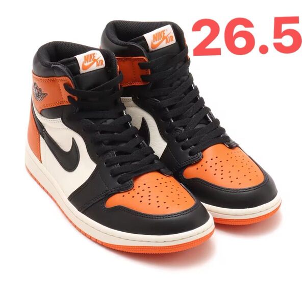 JORDAN BRAND AIR JORDAN 1 RETRO HIGH OG BLACK/BLACK-SAIL-STARFISH