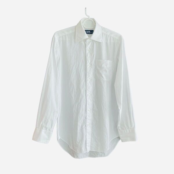 Maker’s shirt 鎌倉 14 1/2-32 37-81 メンズ ワイシャツ ビジネスシャツ 長袖 M ホワイト白