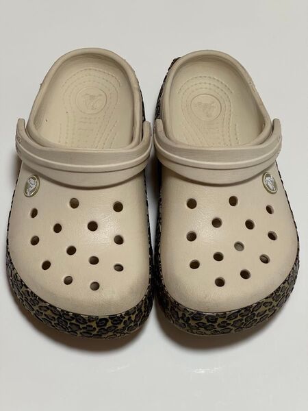 Crocs クロッグサンダル ヒョウ柄 22㎝ 希少レア廃盤品