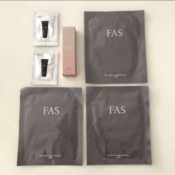 Fas ファス ザブラック デイリー シートマスク デイクリーム ザクリアソープ サンプル 洗顔料 日焼け止め フェイスマスク