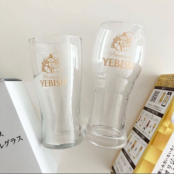 新品 未使用 YEBISU エビス ビールグラス マルチタンブラー オリジナルグラス ノベルティ 非売品 2個 ペア