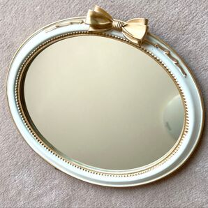 美容室サロンに人気!クラシックなロココ調ミラー 壁掛けミラーアンティークホワイト アンティーク ロココ調 インテリア 壁掛け鏡