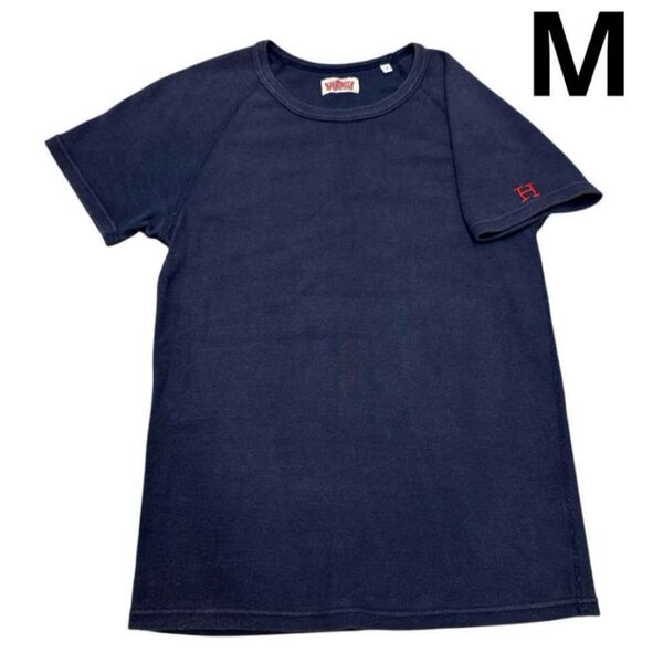ハリウッドランチマーケット ストレッチフライス Tシャツ ネイビー M 2 半袖