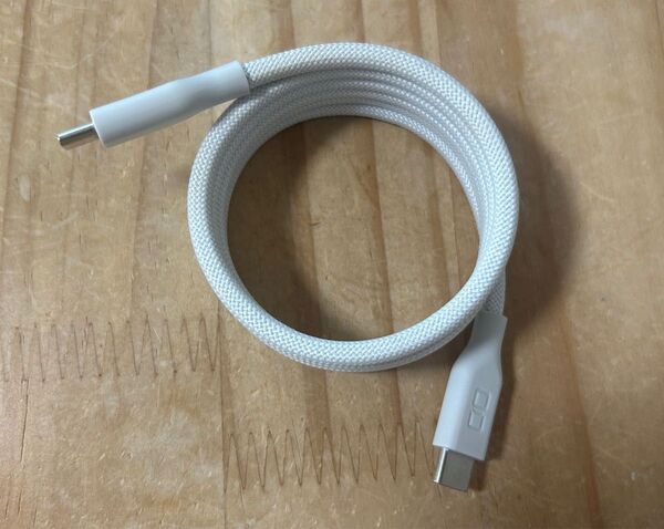 CIO スパイラルケーブル CtoC (Type-C/USB-C) 急速充電 磁石 マグネット吸着 1m