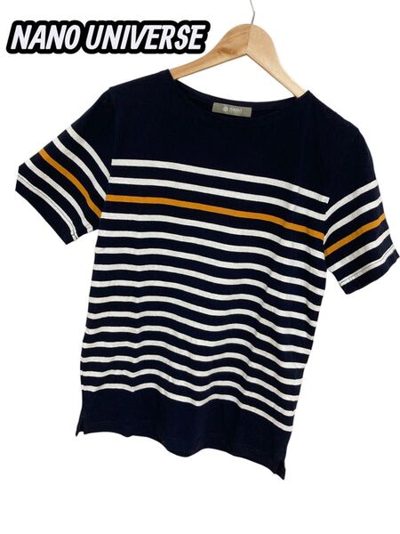 NANO UNIVERSE ストライプ Tシャツ Mサイズ