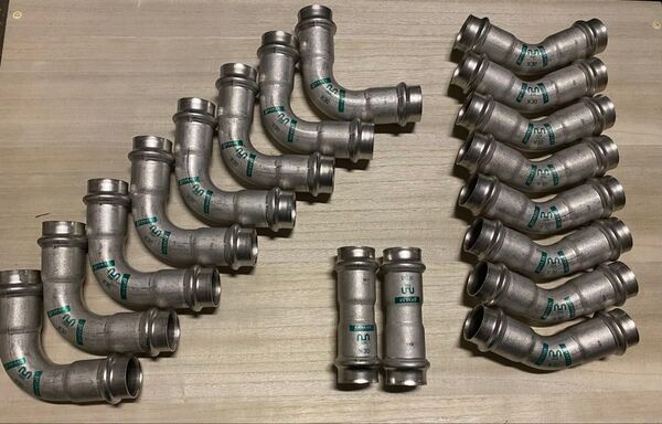 ベンカン ダブルプレス ステンレス管継手30A ソケット エルボ モルコ