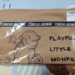 おさるのジョージ ショルダーバッグ キャメル プライズ品