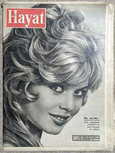 トルコHayat:1959年1月16日号◆Brigitte Bardot/ブリジット・バルドー表紙