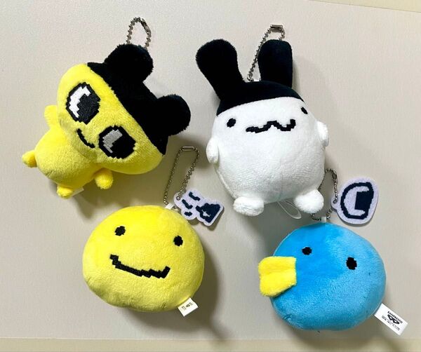 未使用【全4種コンプリートセット】たまごっち ボールチェーン付き ぬいぐるみ