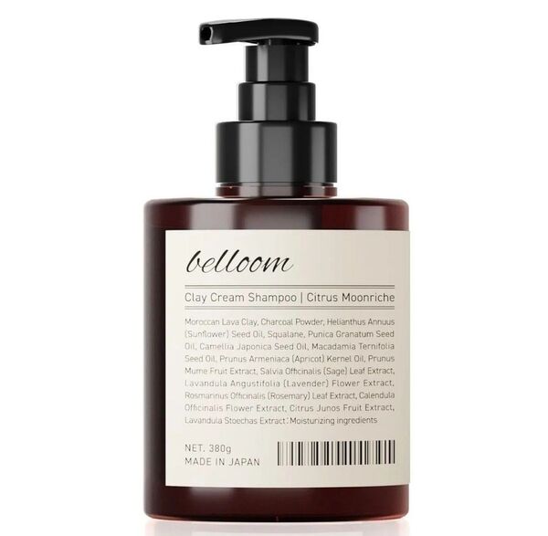 (新品未使用) belloom ベルーム クレイクリームシャンプー KS (シトラスムーンリッチェの香り) 380g