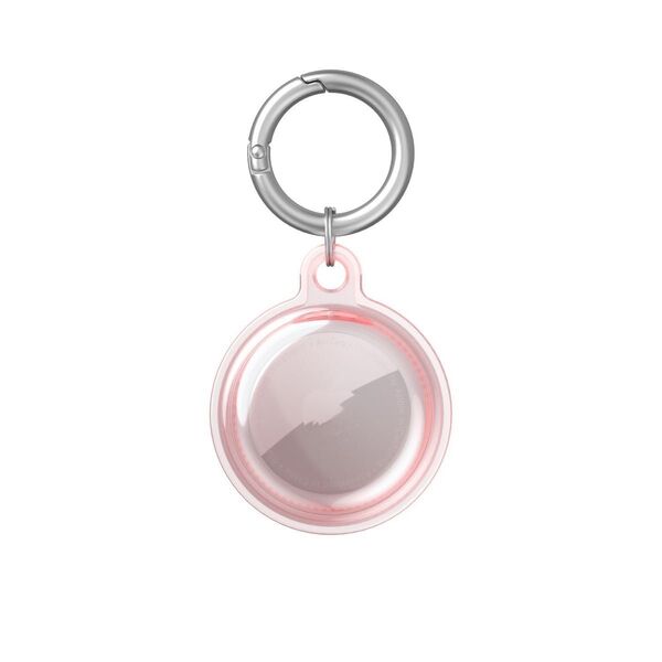 AirTag エアタグ PINK カバー 完全保護 Apple製品用 スマートタグ エアータグ ケース 簡単クリップ