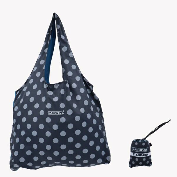 新品 nanobag ナノバッグ 手のひらサイズ19L ポルカドット柄 ナノプラス