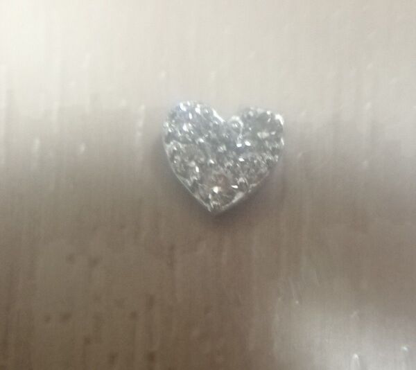 【値下不可】2507 ダイヤ 0.1ct k10wg ペンダントトップ