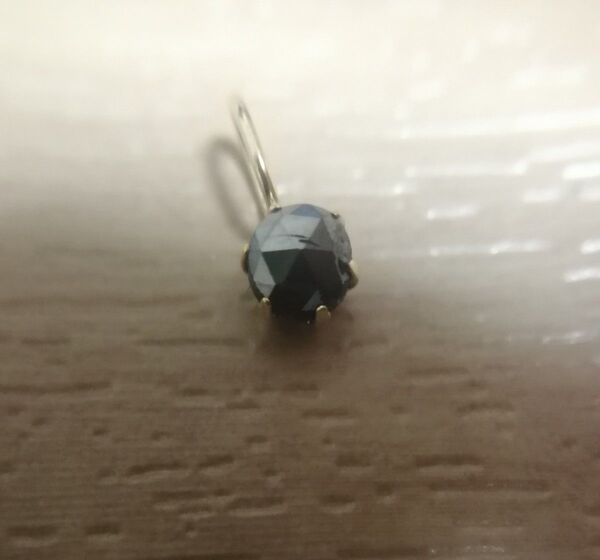 【訳あり!値下不可】ブラックダイヤ 0.2ct k18 ペンダントトップ