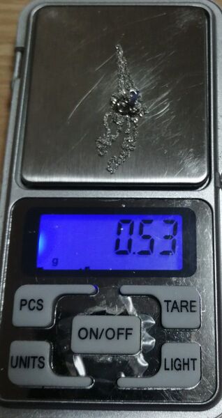 【値下不可】25081 k18wg 約0.53g スクリュー ネックレス チェーン