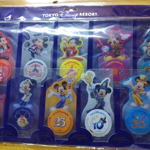 東京ディズニーリゾート ブックマーク セット しおり 栞 ブックマーカー 台紙に折れあり ディズニーランド ミッキー 記念