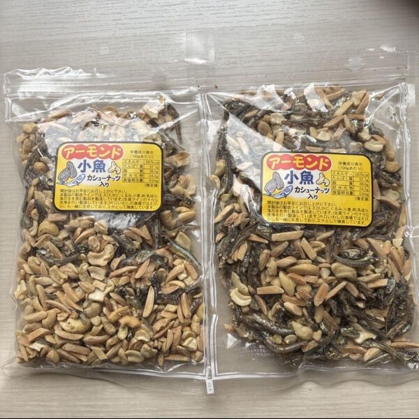 アーモンド小魚 カシューナッツ入り アーモンドフィッシュ ミックスナッツ おつまみ おやつ 240g×2袋