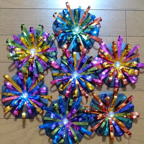 夏壁面飾り 綺羅びやかな花火7枚 現品のみ